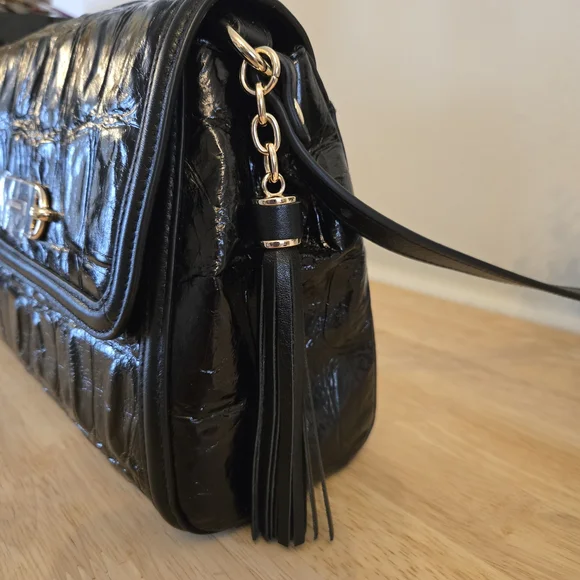 Brahmin Jenah Shoulder Bag – Black Castle View - Picture 3 of 7